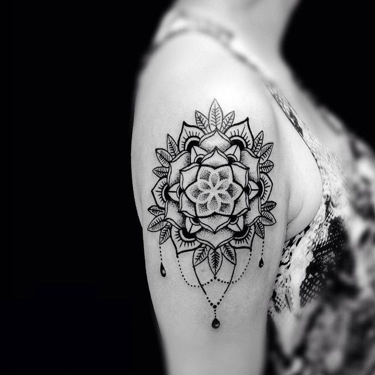 mandala Tattoo in dotwork by Samarveera2008 on DeviantArt