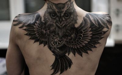 Art Immortal Tattoo  Tattoos  Back  Chest  Owl chest piece