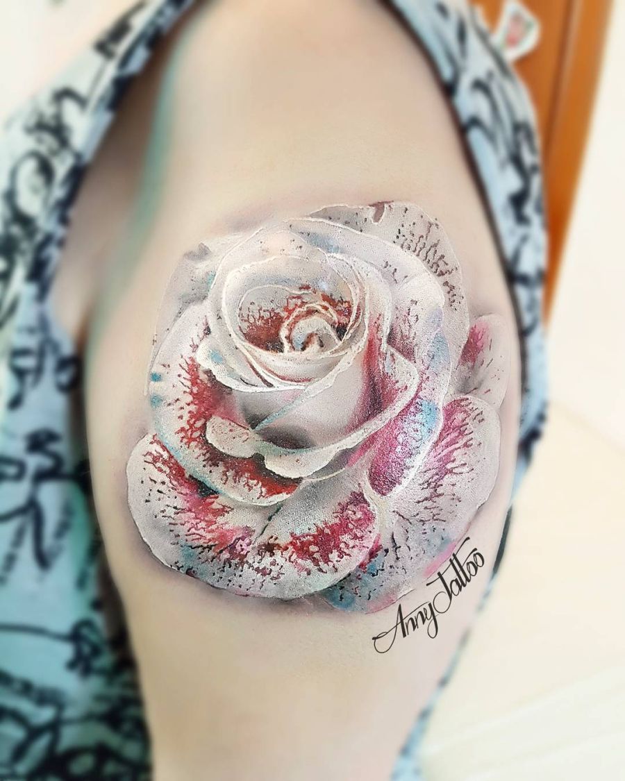 The Artistry of Real Rose Tattoos -