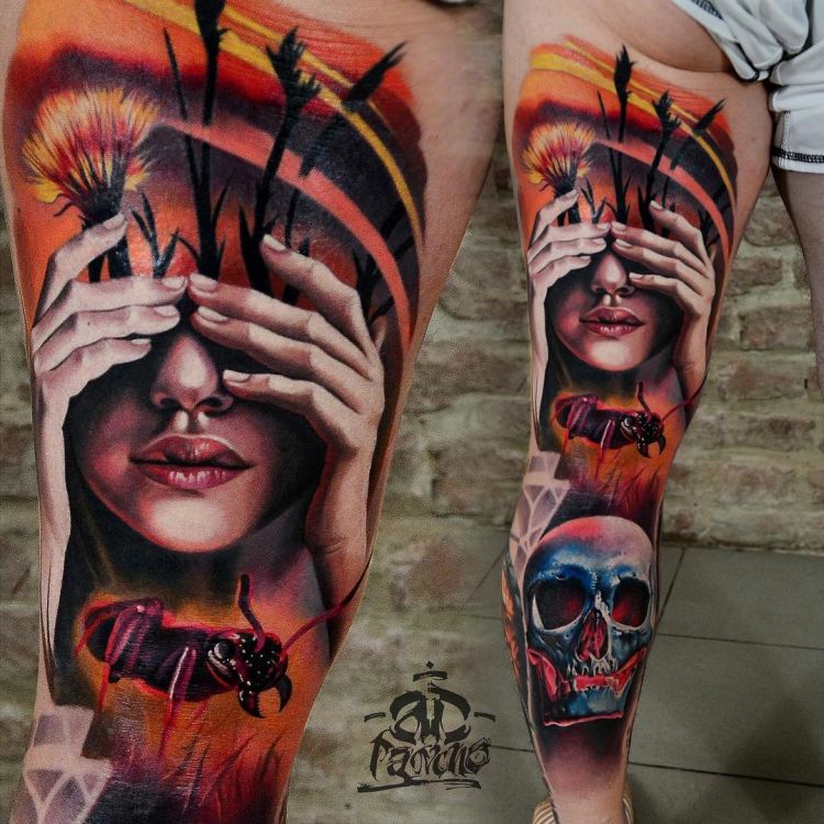 painterly tattoo by AD Pancho (25) - KickAss Things