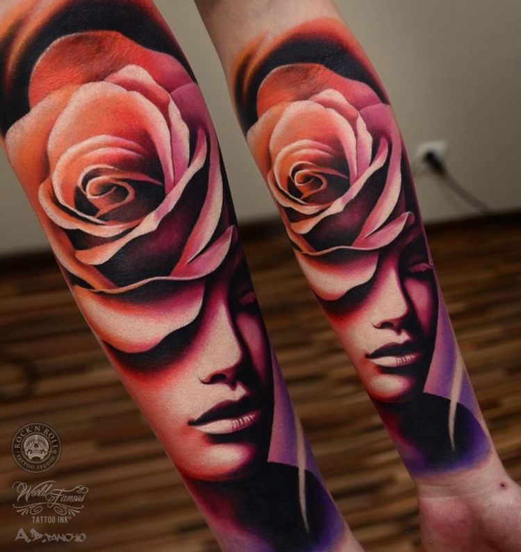 Painterly Colorful Tattoos