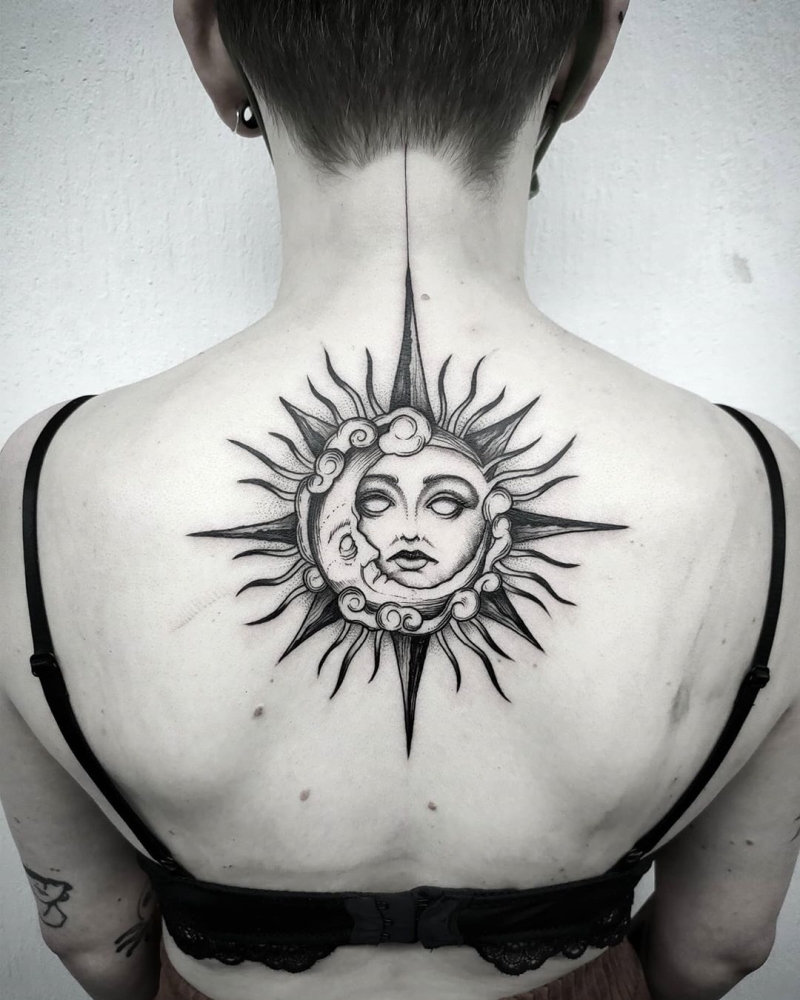 50 Meaningful And Beautiful Sun And Moon Tattoos Kickass Things