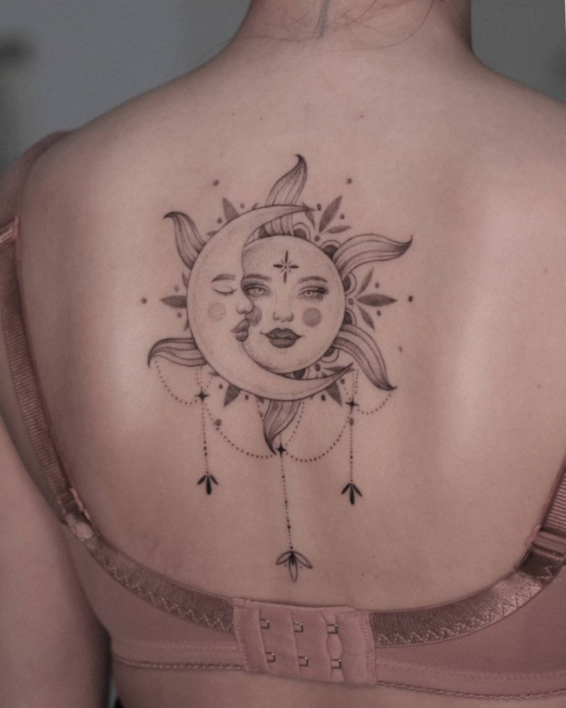 Sun and Moon Matching Temporary Tattoo – The Inkgenic