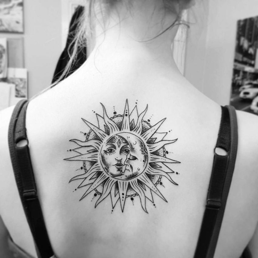 50 Meaningful And Beautiful Sun And Moon Tattoos Kickass Things