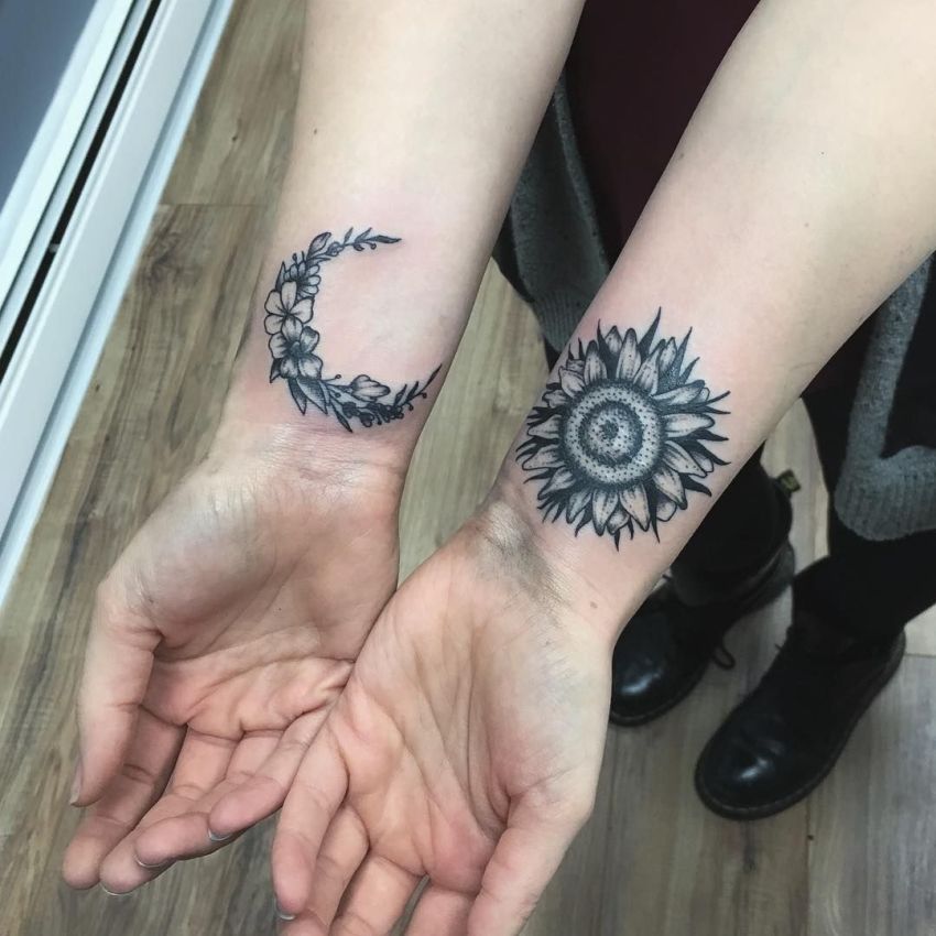 50 Meaningful And Beautiful Sun And Moon Tattoos Kickass Things