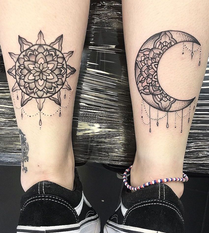 ornamental sun and moon tattoo Ink 187 Farnborough Tattoo 2 - KickAss Things
