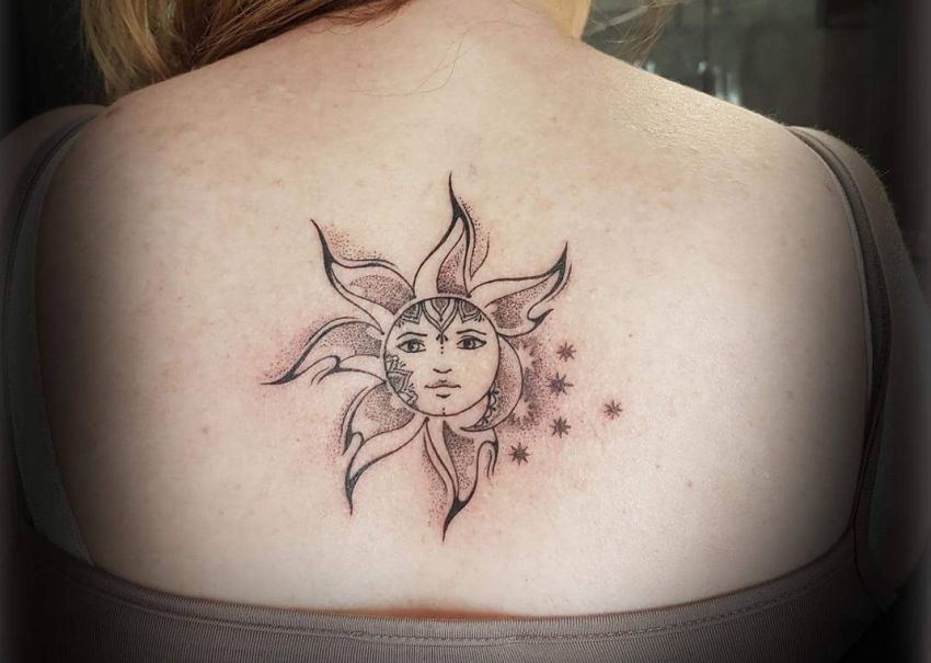 60 Sun and Moon Tattoo Designs  Meaning  The Trend Spotter
