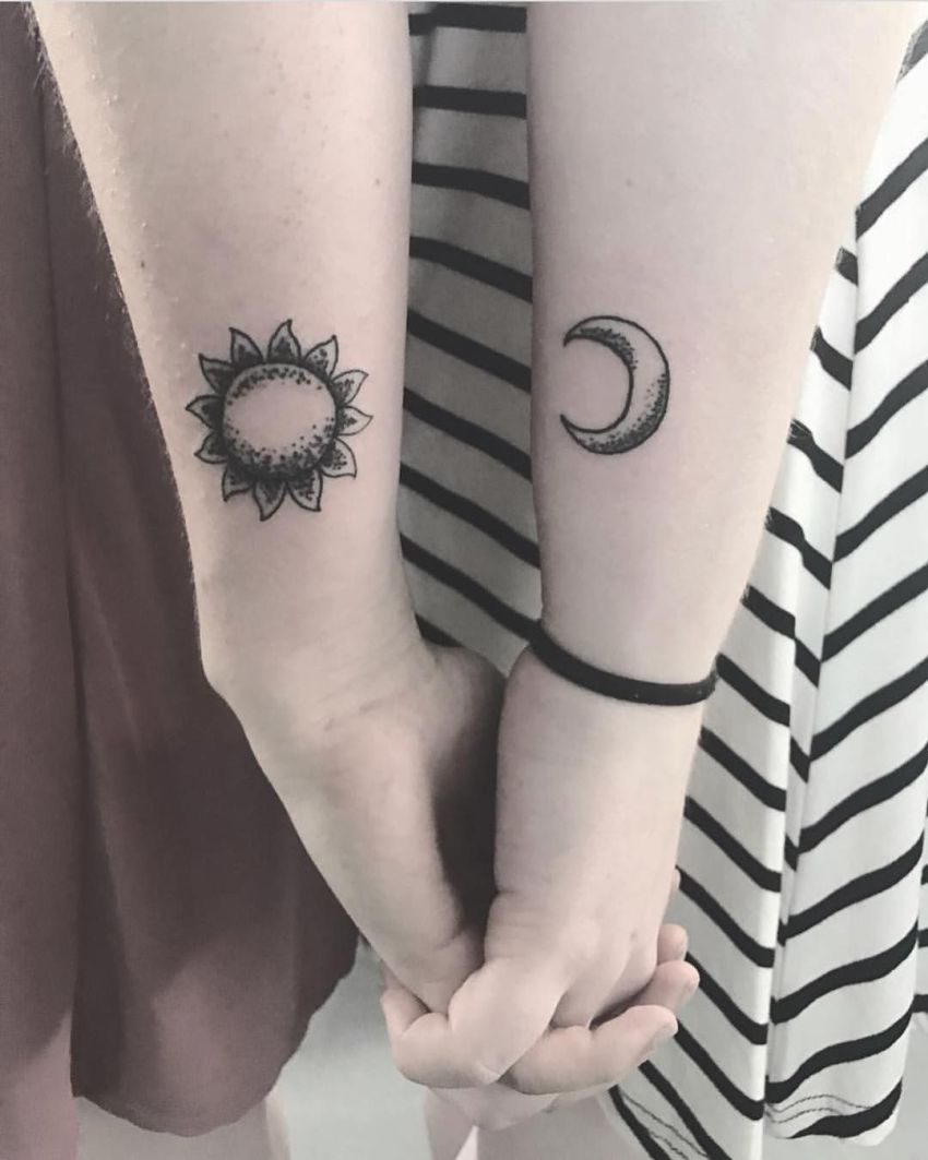 50 Meaningful And Beautiful Sun And Moon Tattoos Kickass Things