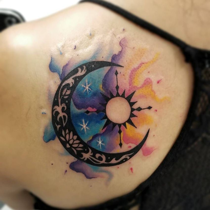Sun And Moon Tattoo Ideas 12 Kickass Things