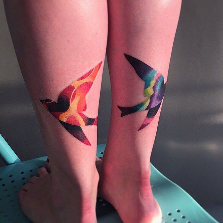 bird tattoo by Sasha Unisex - KickAss Things