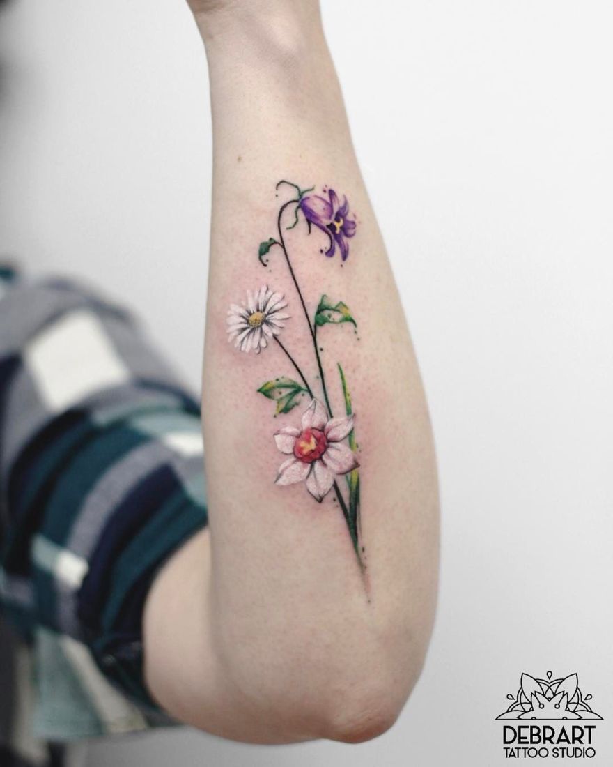 floral tattoos