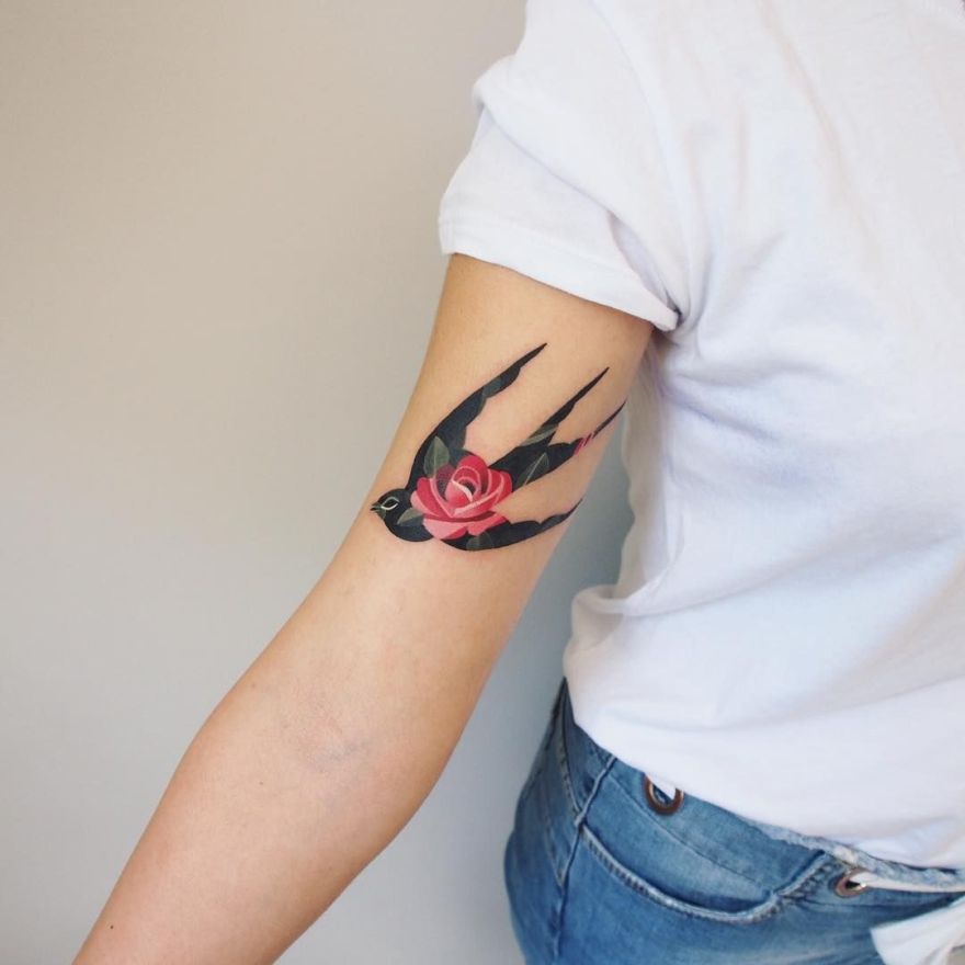 These Watercolor Tattoos By Sasha Unisex Will Make You Think Ink Kickass Things