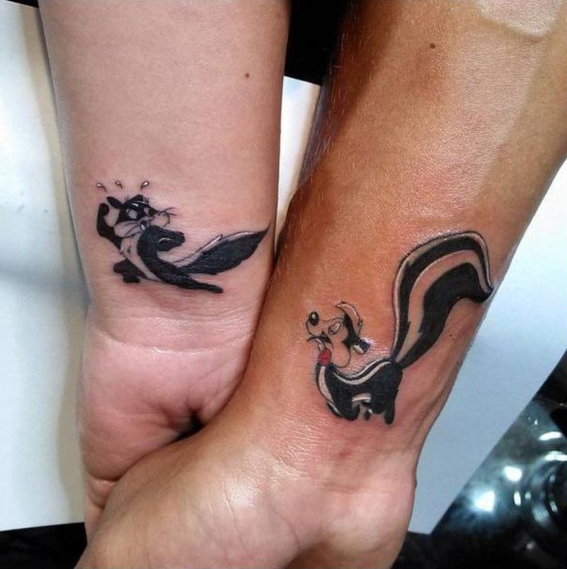 cute couple tattoo