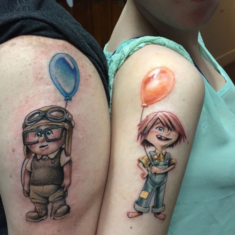 We are in love with these Disney-themed couple tattoos