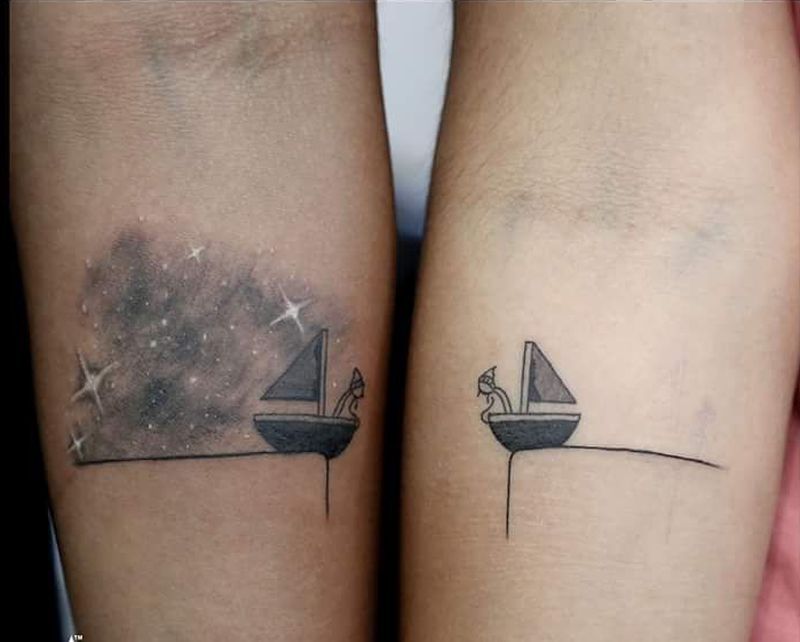 cute matching relationship tattoos