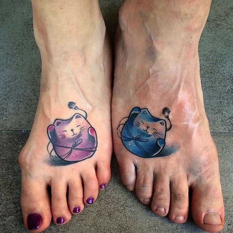 Cute Cat Couple Tattoo 7 Kickass Things