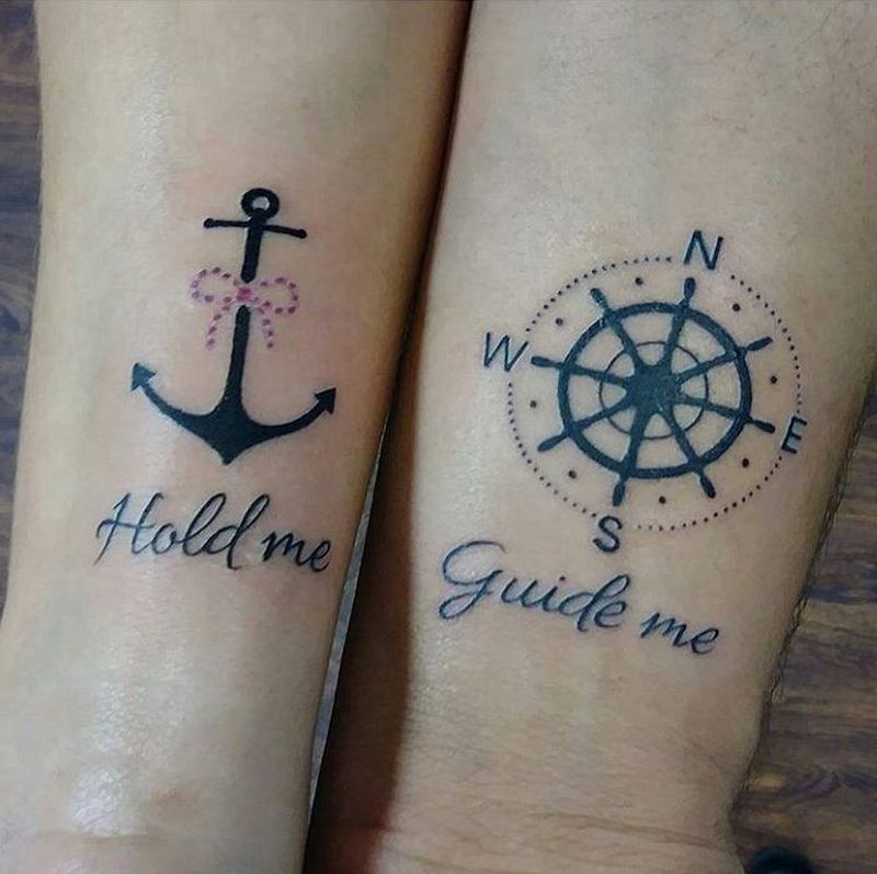 adorable couple tattoo