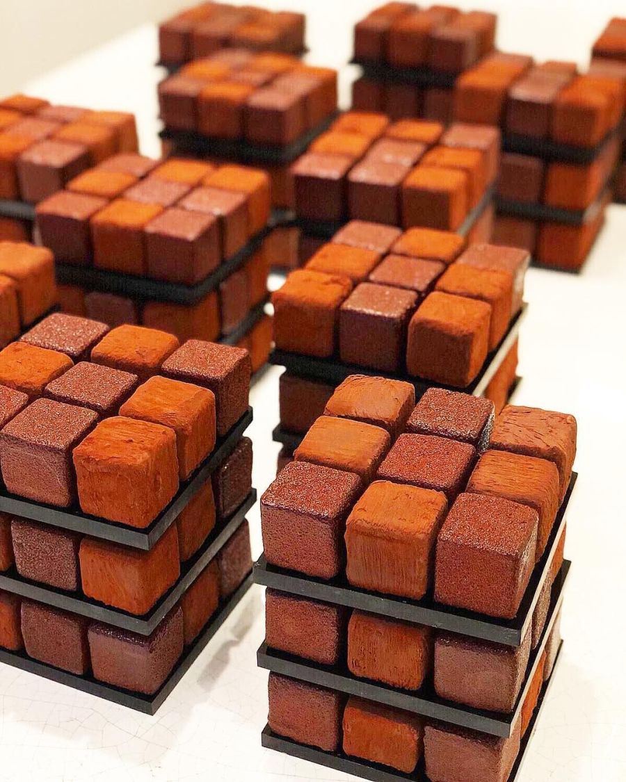 Chocolate Rubik Cube Cake Cedric Grolet 