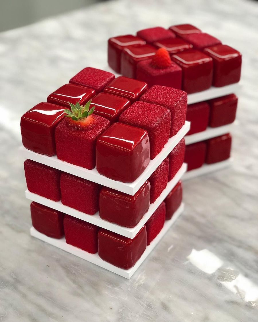 Rubik Cube Cake Cedric Grolet