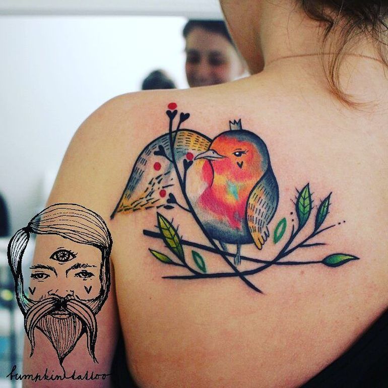 birdie tattoo