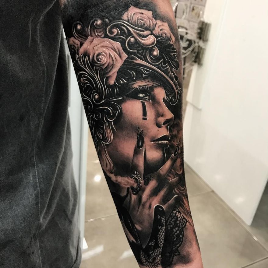 Sleeve tattoo by Niki Norberg  Photo 18369