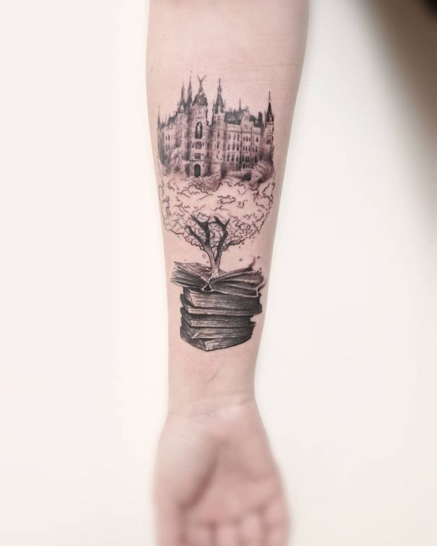 minimalist book tattoo ideas | Bookish tattoos, Book tattoo, Tasteful  tattoos