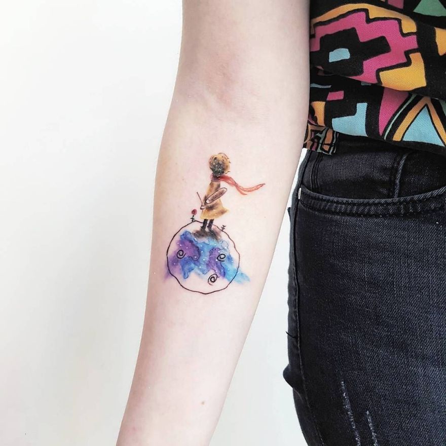 Tattoo tagged with small chang the little prince l essentiel est  invisible pour les yeux tiny french tattoo quotes ifttt little wrist  lettering medium size quotes film and book  inkedappcom