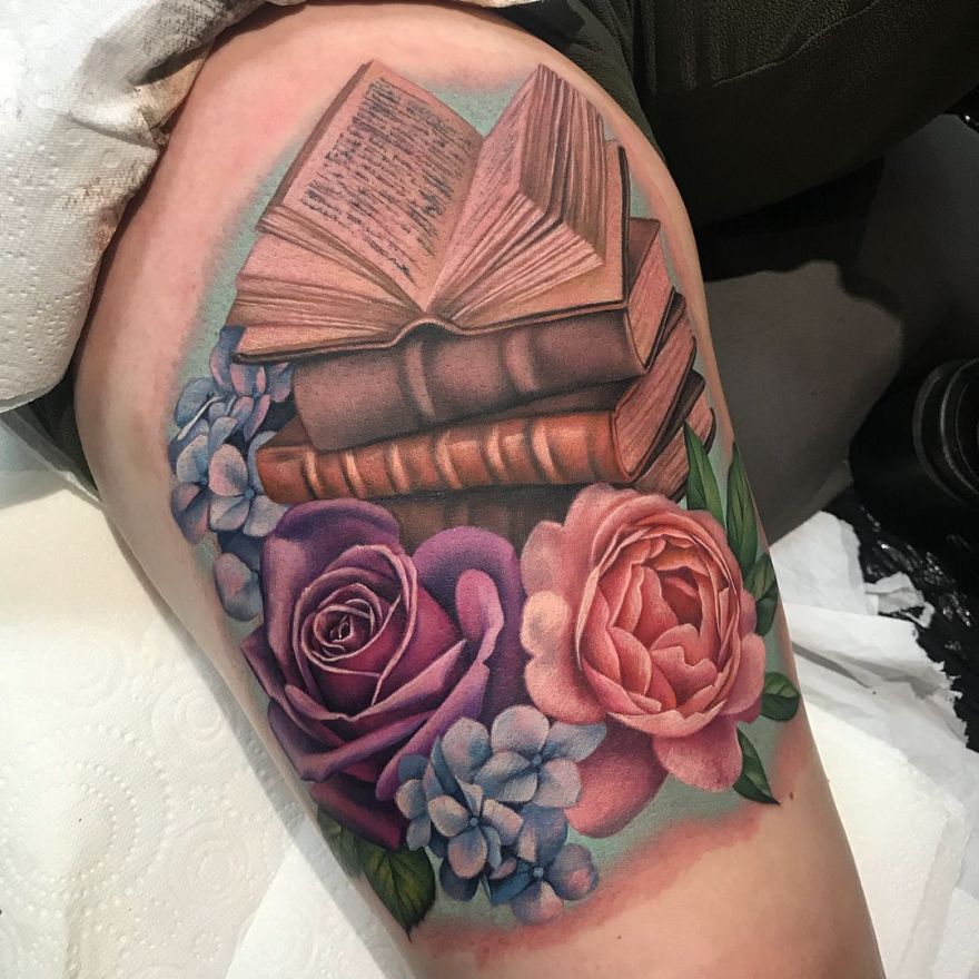 45 Amazing Book Tattoo Ideas  nenuno creative