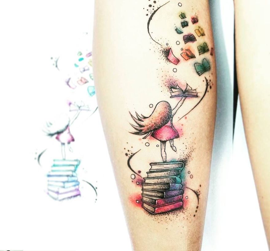 Awe Inspiring Book Tattoos For Literature Lovers Kickass Things 1207