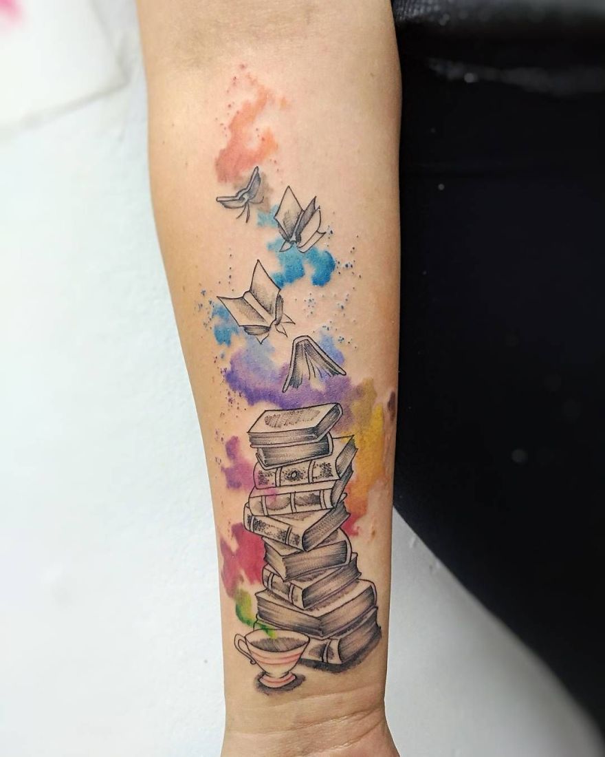 Awe-inspiring Book Tattoos for Literature Lovers - KickAss ...