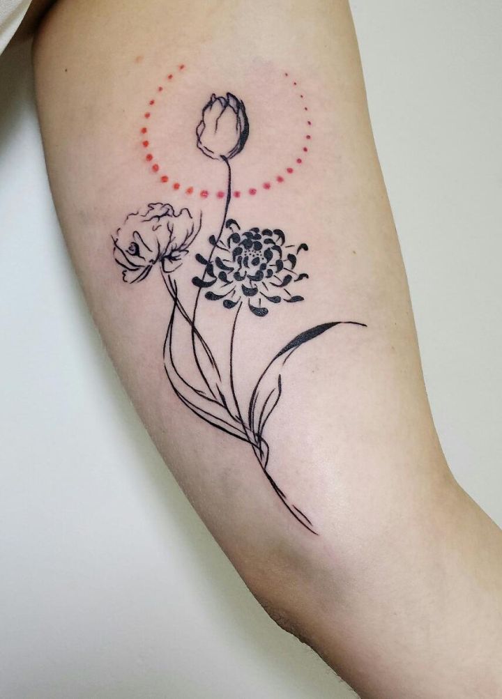 13 Unique Geometric Tattoos Fused With Nature You Will Love