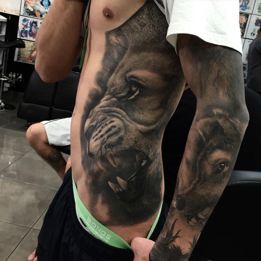 44+ Hyper Realistic Tattoos | Best Photo Realism Artists | Skull sleeve  tattoos, Picture tattoos, Hyper realistic tattoo