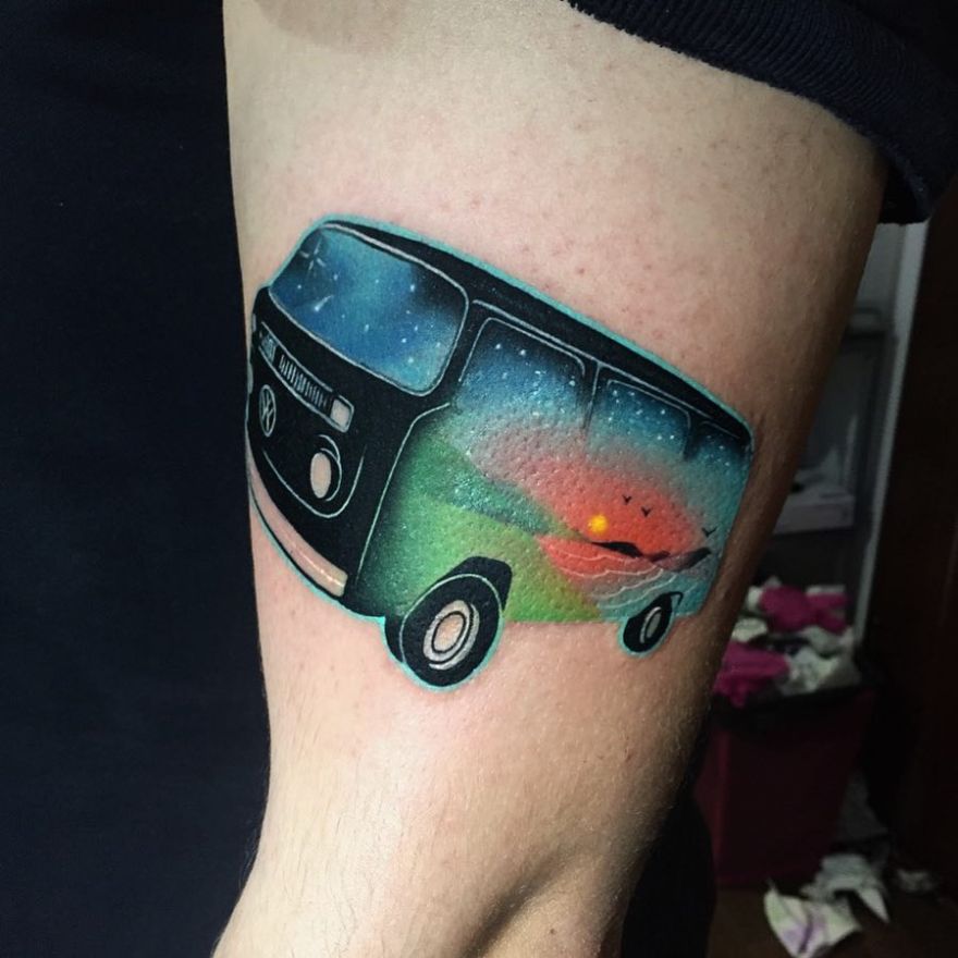 Vw Van Tattoo 21 Kickass Things