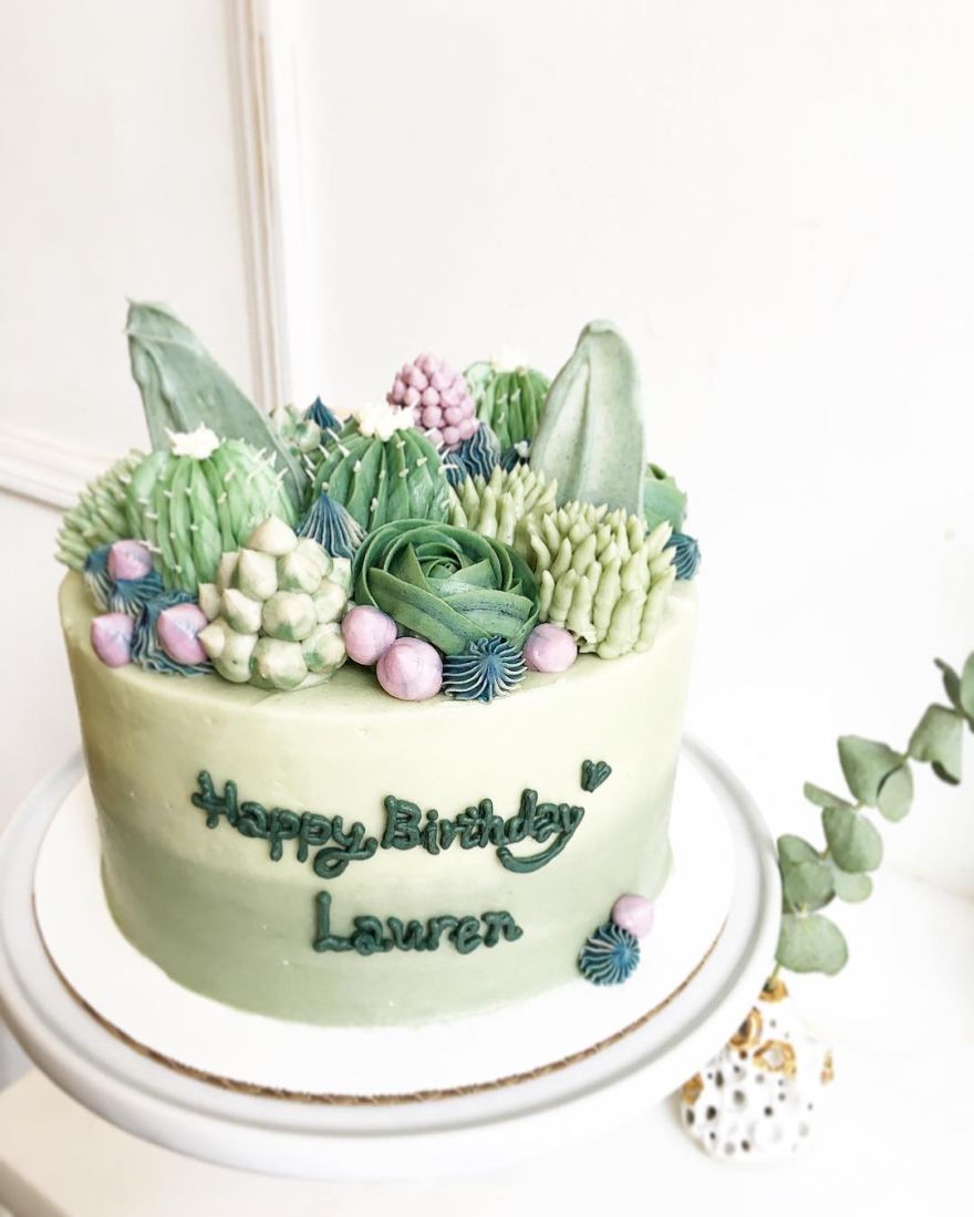 succulents cake