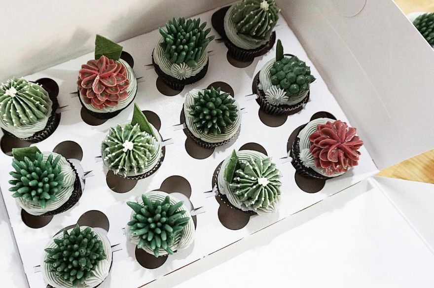 Cacti Cupcakes