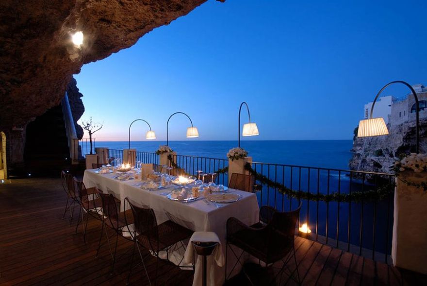 restaurant built inside a cave