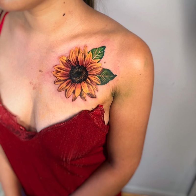 55 Stunning Sunflower Tattoo Design Ideas  2023  Fabbon