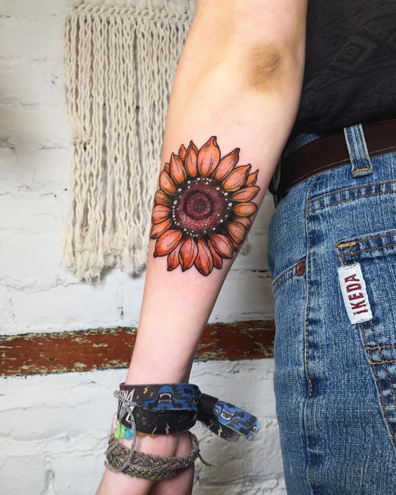 144 Sunflower Tattoos That Will Brighten Up Your Life