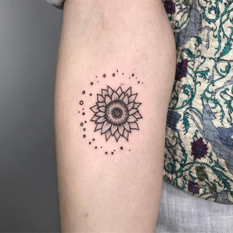 40+ Best Sunflower Tattoo Design Ideas (Meaning and Inspirations) |  Colorful sunflower tattoo, Sunflower tattoos, Sunflower tattoo