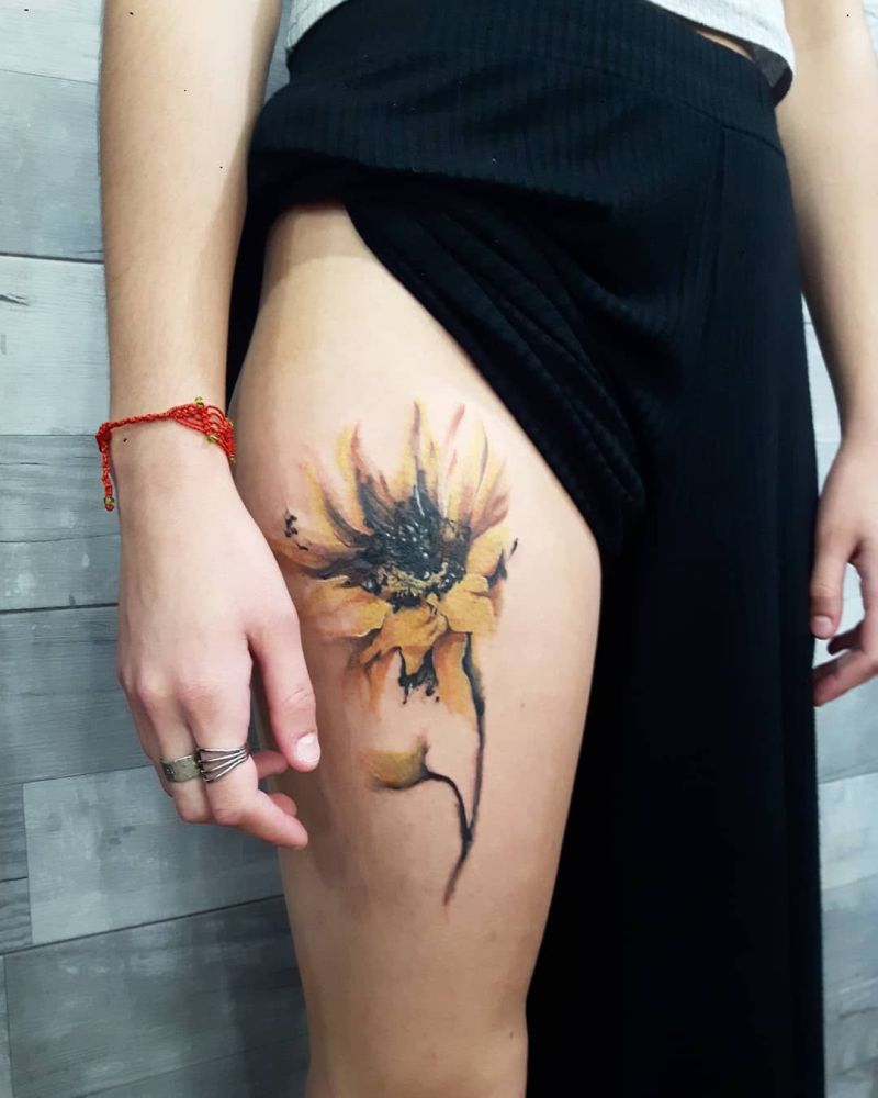 Sunflower Tattoo  Ideas To Spark Your Floral Tattoo  Tattoo Stylist