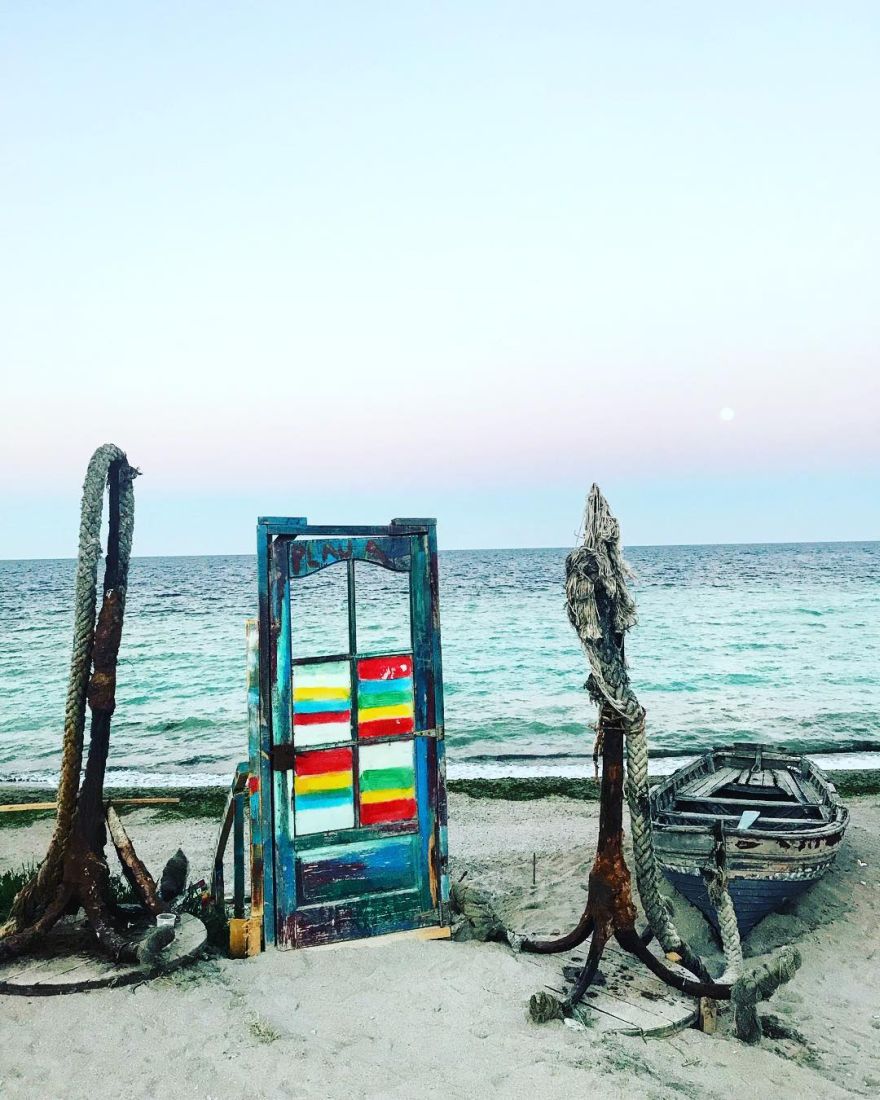 door on the beach 