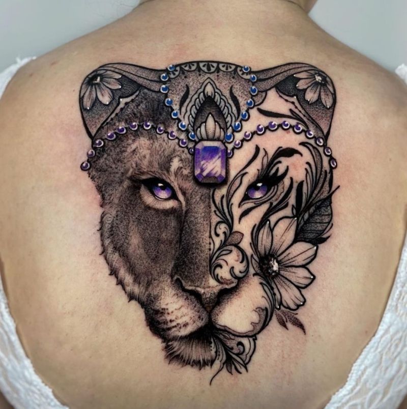 Lion Lioness Tattoo Designs For Men | TattooMenu