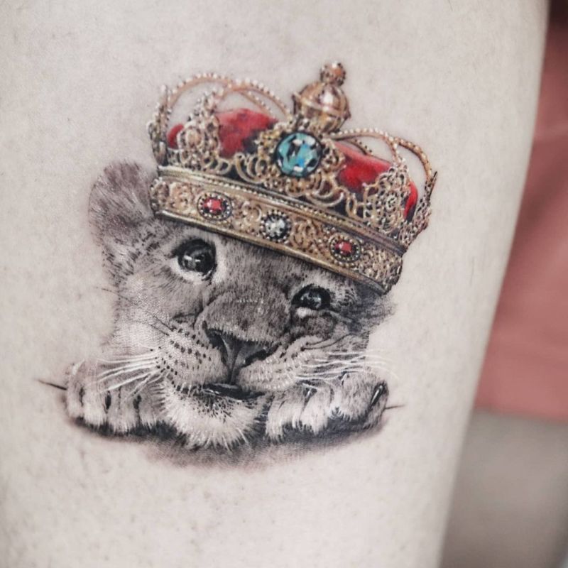 beautiful lion cub tattoo ziho_gallery 3 KickAss Things