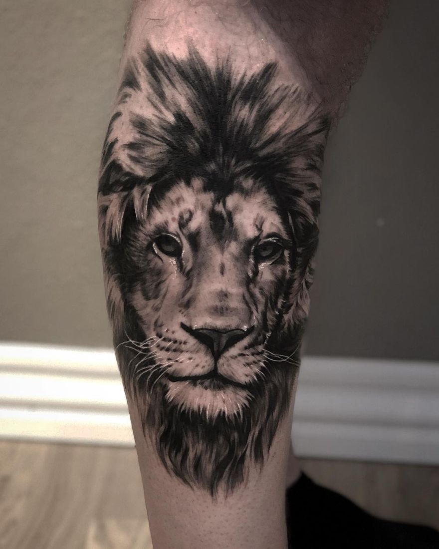 Tattoo - Blackwork Lion by imarowski on DeviantArt