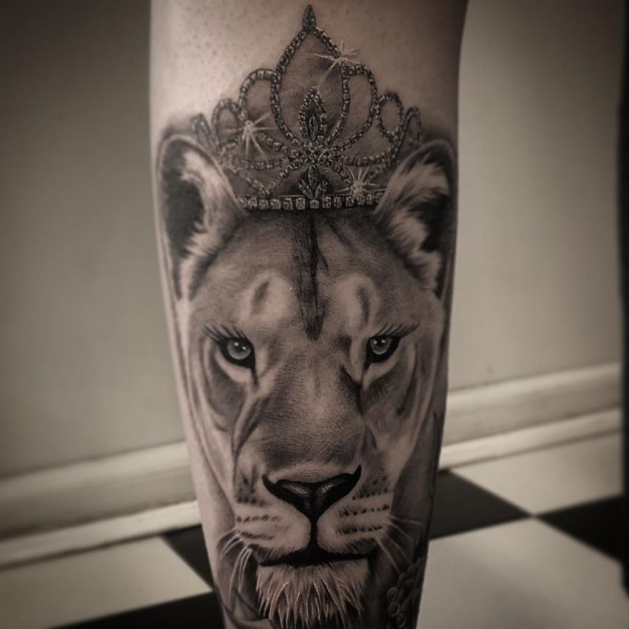 mermaid and lion tattooTikTok Search