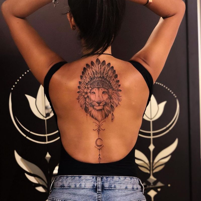 lion tattoos for women