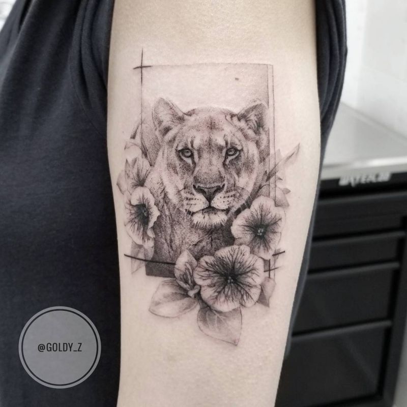 What Does Lioness Tattoo Mean  Represent Symbolism