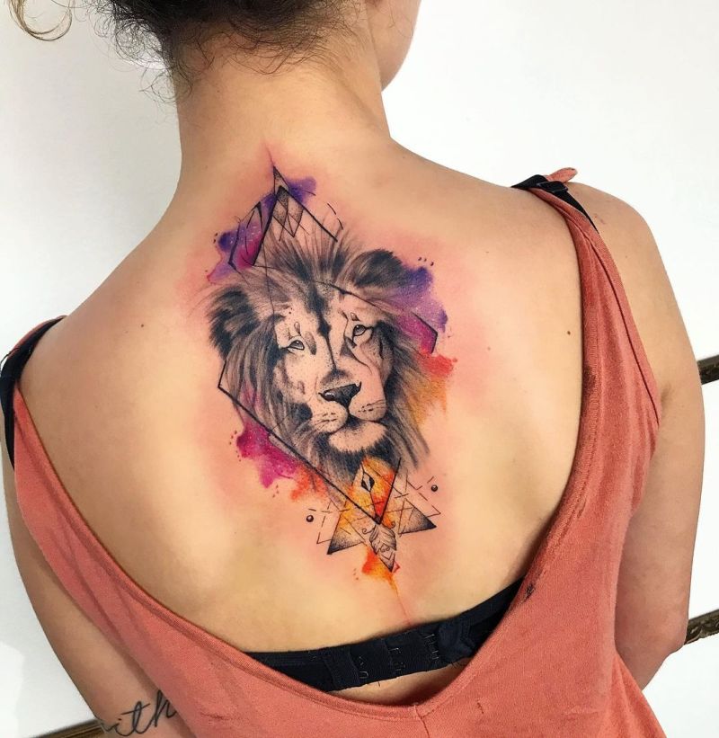 best lion tattoos for girls