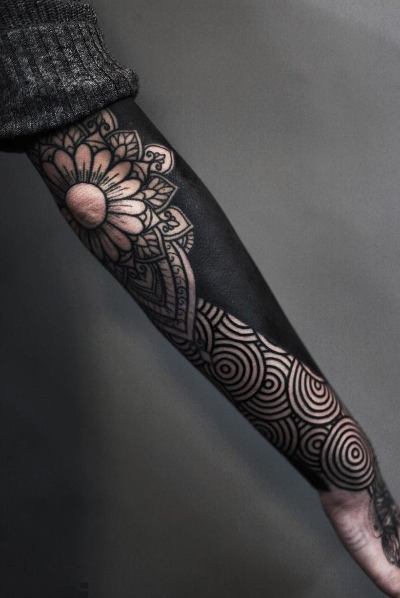 These Striking Solid Black Tattoos Will Make You Want To ...