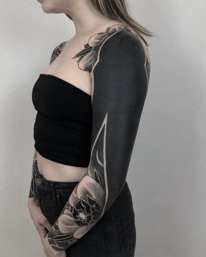 Body Modification Nation  Blackout Tattoos Model alexazeitel